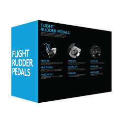 Logitech Flight Rudder Pedals - Pedales - cableado - para PC | APLIUM