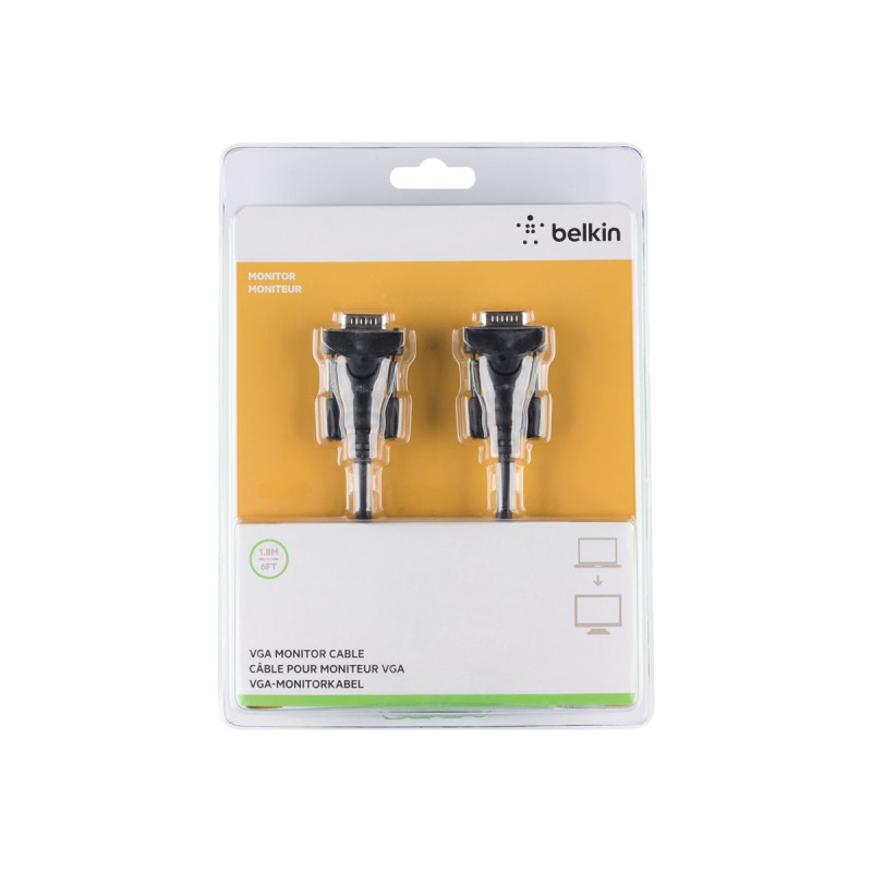 Belkin F2N028BT1.8M cable VGA 1,8 m HDDB15 VGA (D-Sub) Negro | APLIUM