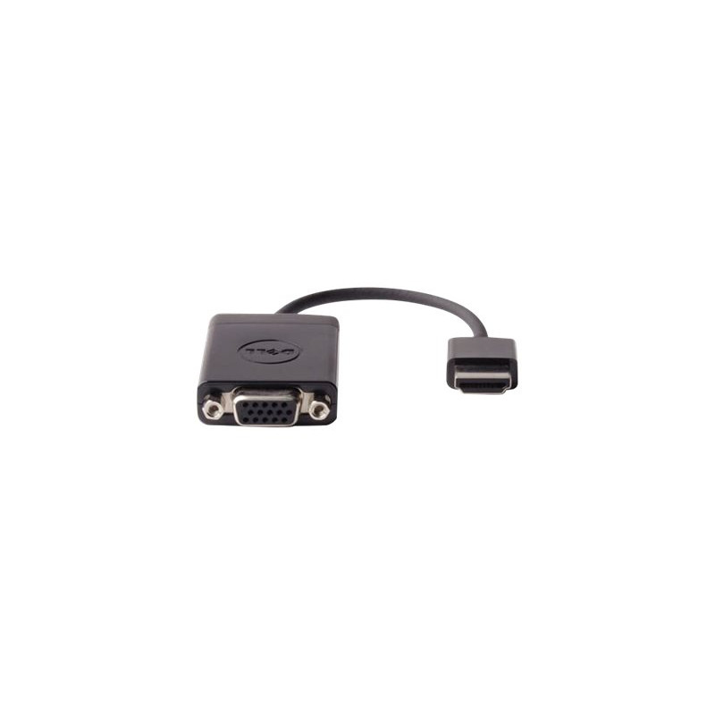 Dell - Adaptador de vídeo - HDMI macho a HD-15 (VGA) hembra - negro