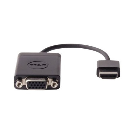 Dell - Adaptador de vídeo - HDMI macho a HD-15 (VGA) hembra - negro