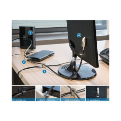 Cable Seguridad PC Y Periferico Desktop Peripheral Kit MS2.0 | APLIUM