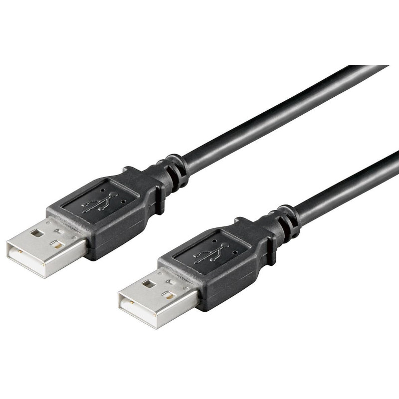 USB2.0 A-A 0,1m M-M, Black