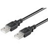 USB2.0 A-A 0,5m M-M, Black