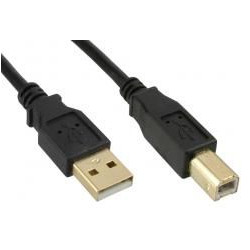 USB2.0 A-B 3m M-M Goldplated