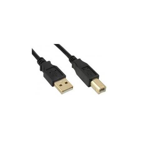 USB2.0 A-B 3m M-M Goldplated