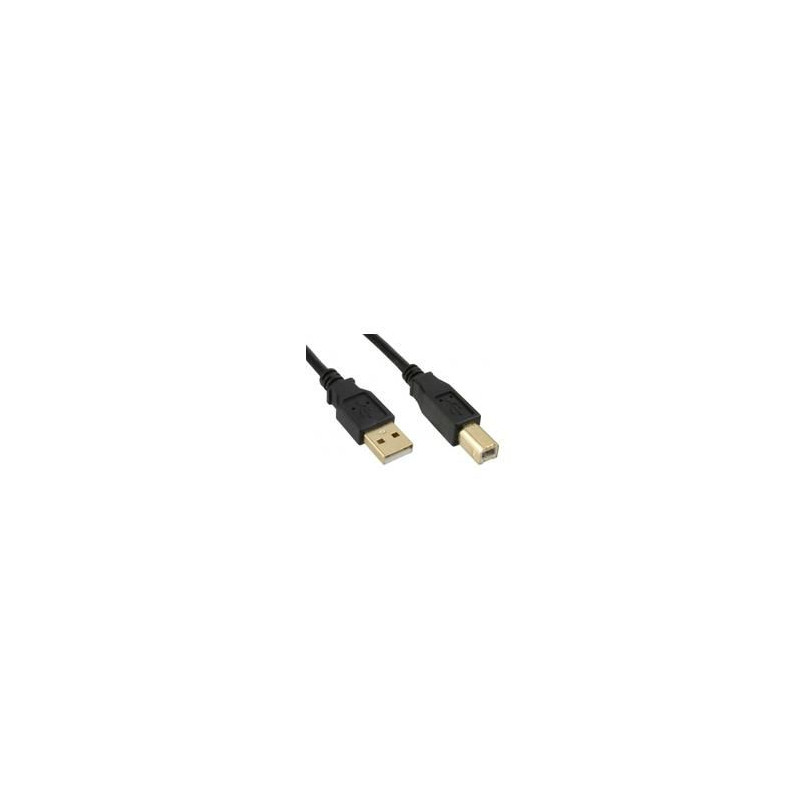 USB2.0 A-B 5m M-M Goldplated