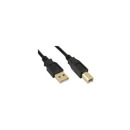 USB2.0 A-B 5m M-M Goldplated