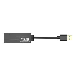 Cable USB A a HDMI: se conecta a USB y tiene un conector HDMI de tamañ