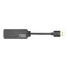 Cable USB A a HDMI: se conecta a USB y tiene un conector HDMI de tamañ