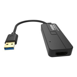 Cable USB A a HDMI: se conecta a USB y tiene un conector HDMI de tamañ