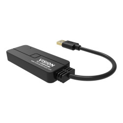 Cable USB A a HDMI: se conecta a USB y tiene un conector HDMI de tamañ