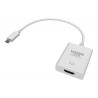 Adaptador USB C a HDMI: se conecta a USB C y tiene un conector HDMI de