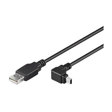 USB A - Mini USB Angled B 5P