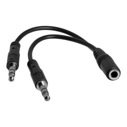 Cable Adaptador Divisor Auriculares Hembra A Macho | APLIUM