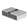 StarTech.com Tarjeta de Sonido 7.1 USB Externa Adaptador Conversor pue