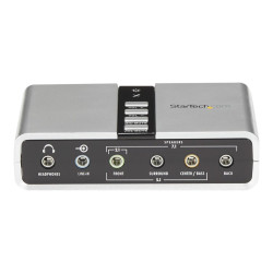 StarTech.com Tarjeta de Sonido 7.1 USB Externa Adaptador Conversor pue