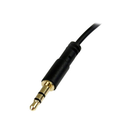 Cable Delgado De Audio Estereo 3.5MM De 30CM Acodado Macho | APLIUM