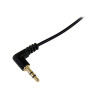 Cable Delgado De Audio Estereo 3.5MM De 30CM Acodado Macho | APLIUM