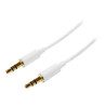3m White Slim 3.5mm Stereo Audio Cable | APLIUM