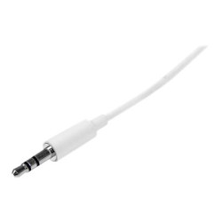 3m White Slim 3.5mm Stereo Audio Cable | APLIUM