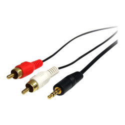 Cable 1.8M Mini Jack A Rca 91CM MACHO-2XRCA Macho - Negro | APLIUM