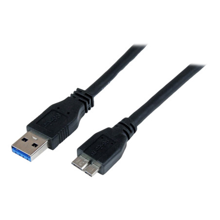 StarTech.com Cable Certificado 1m USB 3.0 Super Speed SS Micro USB B M