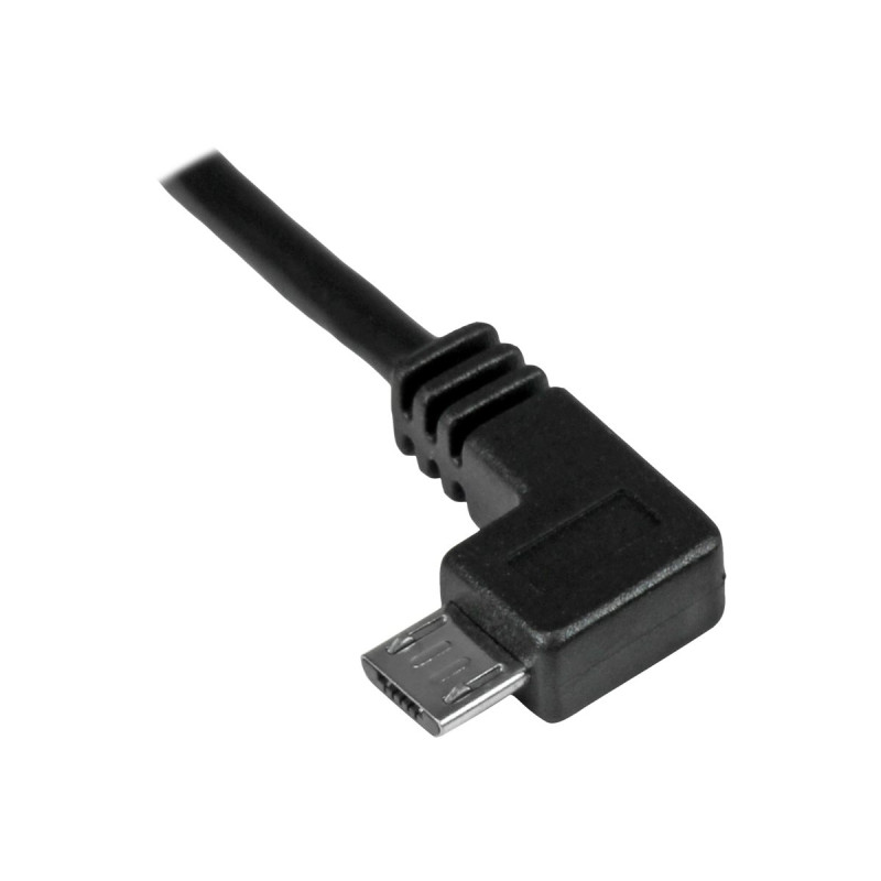 Cable De 1M Micro USB Conector Acodado A La Izquierda | APLIUM