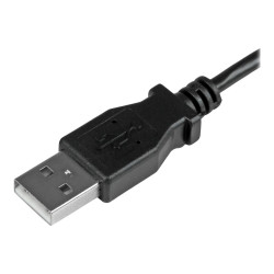 Cable De 1M Micro USB Conector Acodado A La Izquierda | APLIUM