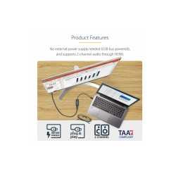 Startech Adaptador Gráfico Conversor USB 3.0 a HDMI - Cable Convertido