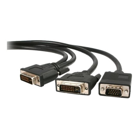 6ft DVI-I to DVI-D+VGA Splitter Cable