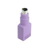 Adaptador Teclado USB A PS/2 USB A Hembra Minidin Macho | APLIUM