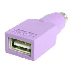 Adaptador Teclado USB A PS/2 USB A Hembra Minidin Macho | APLIUM