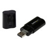 StarTech.com Tarjeta de Sonido Estéreo USB Externa Adaptador Convertid