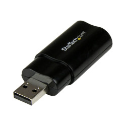 StarTech.com Tarjeta de Sonido Estéreo USB Externa Adaptador Convertid