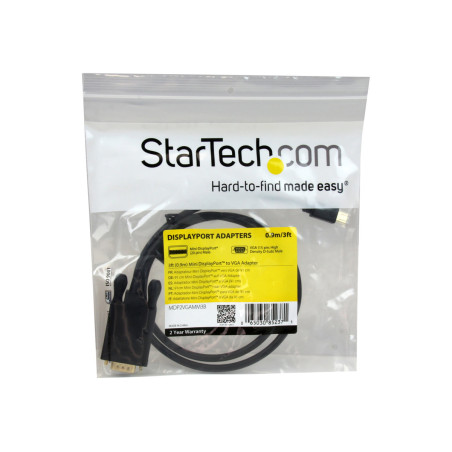 3ft Mini DisplayPort MDP to VGA Adapter