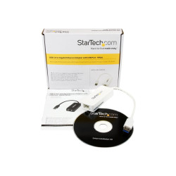 Startech Adaptador Tarjeta de Red NIC Externa USB 3.0 1 Puerto Gigabit