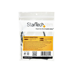 Startech Adaptador MiniJack Auriculares Mic 4 pin a 2x Hembra 3 pin -