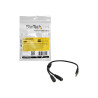 Startech Adaptador MiniJack Auriculares Mic 4 pin a 2x Hembra 3 pin -