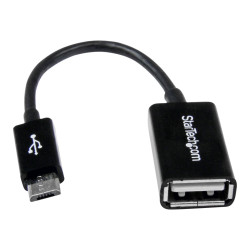 StarTech.com Cable Adaptador de 12cm Micro USB Macho a USB A Hembra OT