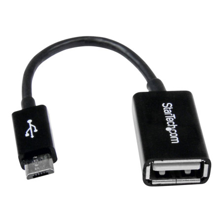 StarTech.com Cable Adaptador de 12cm Micro USB Macho a USB A Hembra OT