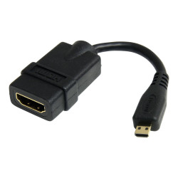StarTech.com Cable de 12cm Adaptador HDMI de alta velocidad - HDMI a M