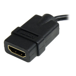 StarTech.com Cable de 12cm Adaptador HDMI de alta velocidad - HDMI a M