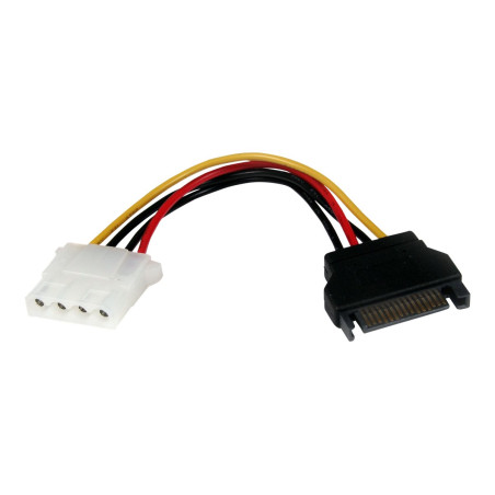 StarTech.com Cable de Alimentación de 15cm Adaptador Molex LP4 a SATA