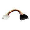 StarTech.com Cable de Alimentación de 15cm Adaptador Molex LP4 a SATA
