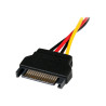 StarTech.com Cable de Alimentación de 15cm Adaptador Molex LP4 a SATA