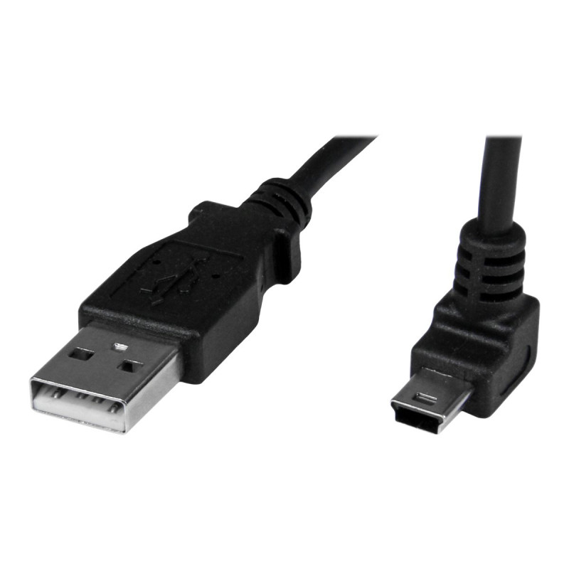 Cable 1M Mini USB B A USB A Acodado Hacia Arriba Adaptador | APLIUM