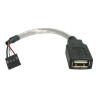 Cable 15CM Adaptador Extensor USB A Idc 4PIN Placa Madre | APLIUM
