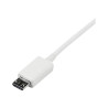 Cable 2M Micro USB B A USB A Adaptador Blanco Telefono | APLIUM