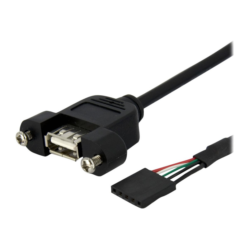 StarTech.com Cable de 30cm USB 2.0 de Montaje en Panel Conex | APLIUM