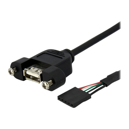 StarTech.com Cable de 30cm USB 2.0 de Montaje en Panel Conex | APLIUM